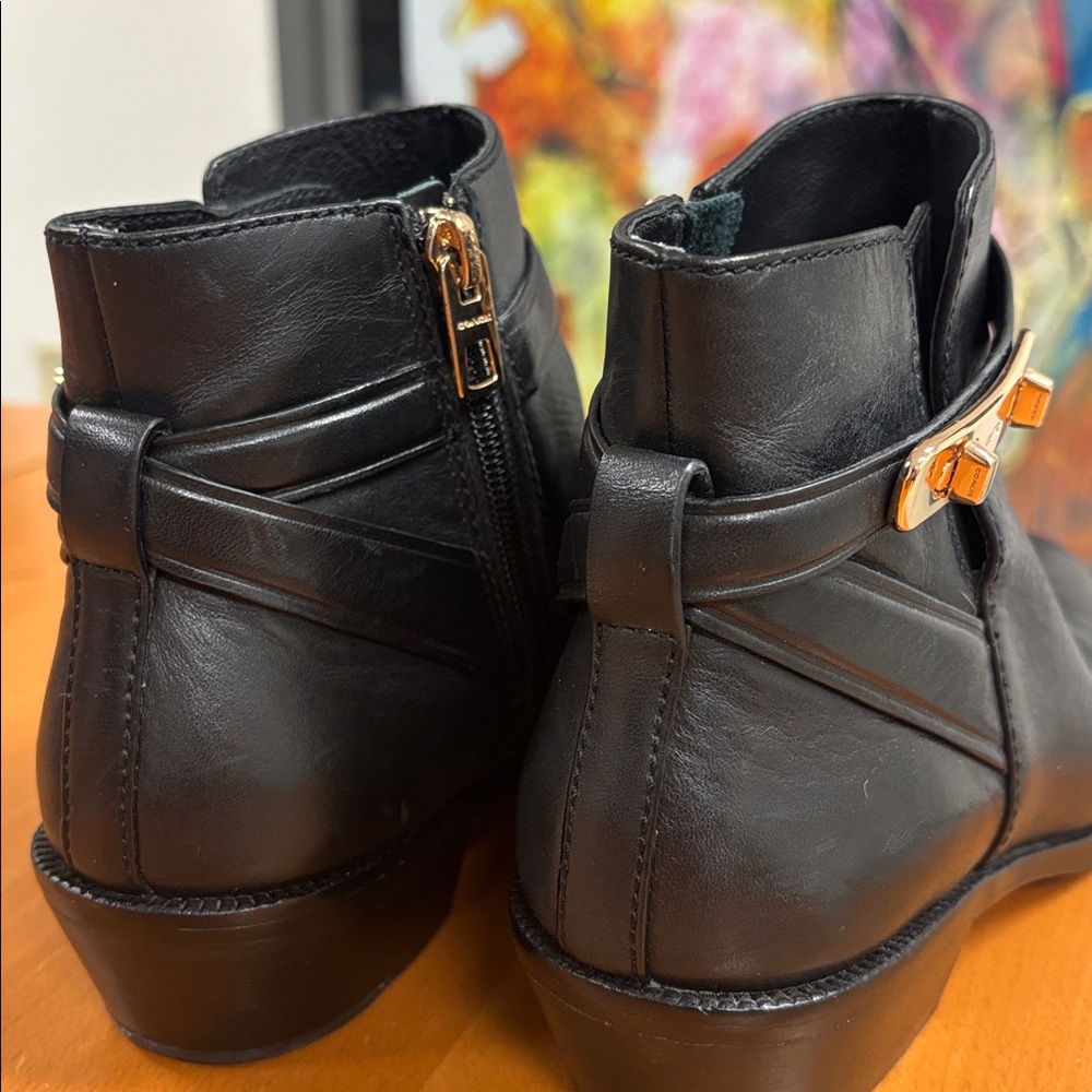 Coach Black Leather Ankle Booties - Picture 7 of 7